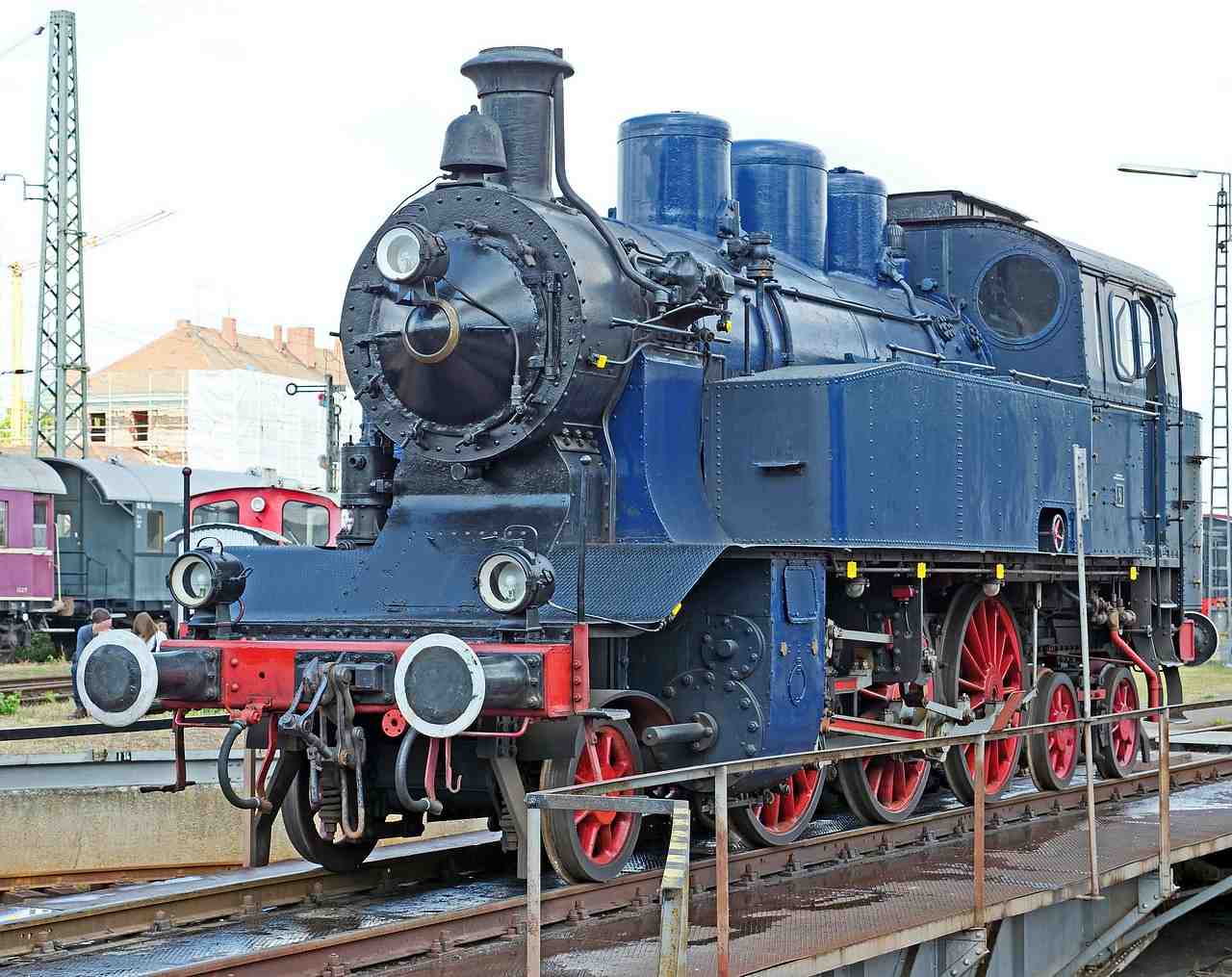 locomotive à vapeur, museumsexponat, bavarois musée du chemin de fer